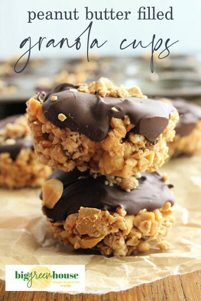 Peanut Butter Filled Granola Cups Peanut Butter Filled Granola Cups
