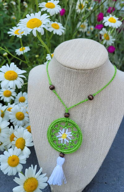Boho Mandala Necklace Boho Mandala Necklace