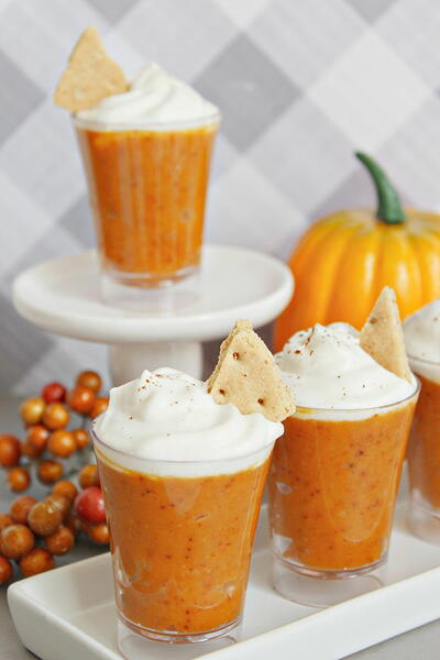 Pumpkin Pie Spice Pudding Shots