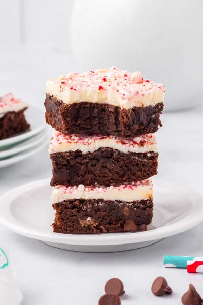 Peppermint Bark Brownies Peppermint Bark Brownies