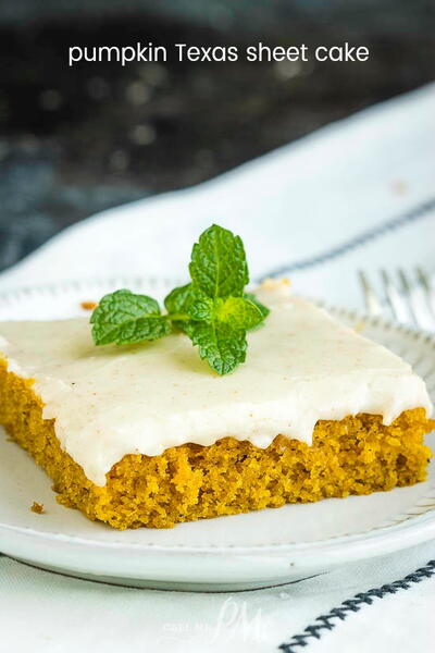 Pumpkin Texas Sheet Cake