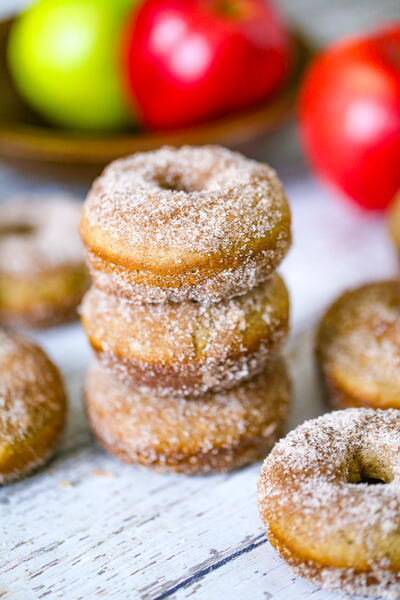 Easy Baked Apple Donuts