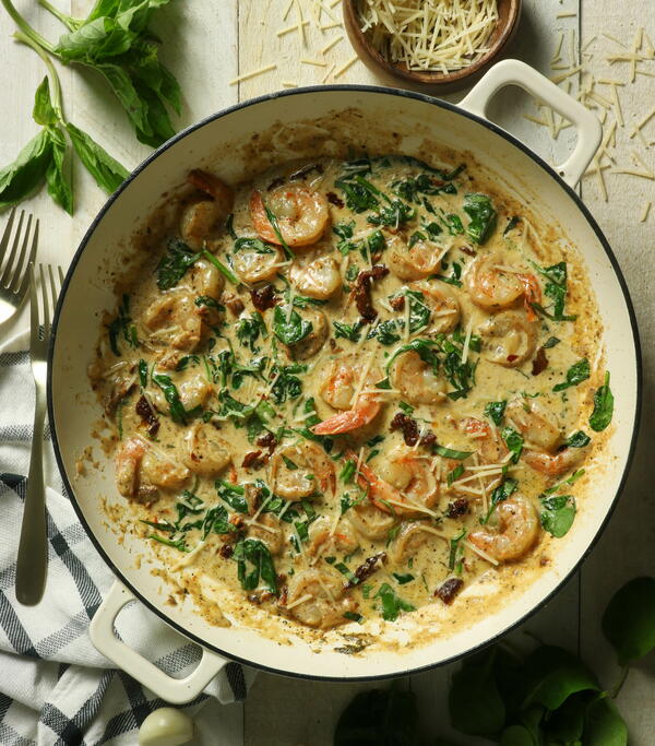 Creamy Sun-Dried Tomato Tuscan Shrimp Creamy Sun-Dried Tomato Tuscan Shrimp