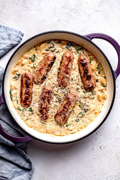 Easy One Pot Sausage And Bean Casserole Easy One Pot Sausage And Bean Casserole