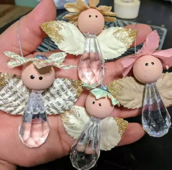 Teardrop Crystal Angel Ornament Teardrop Crystal Angel Ornament