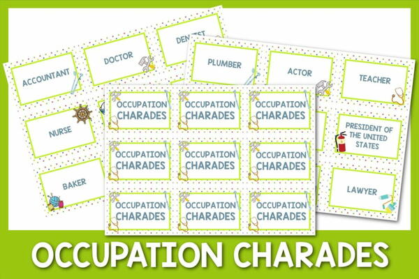 100 Occupation Charades Ideas Downloadable Cards 100 Occupation Charades Ideas + Downloadable Cards
