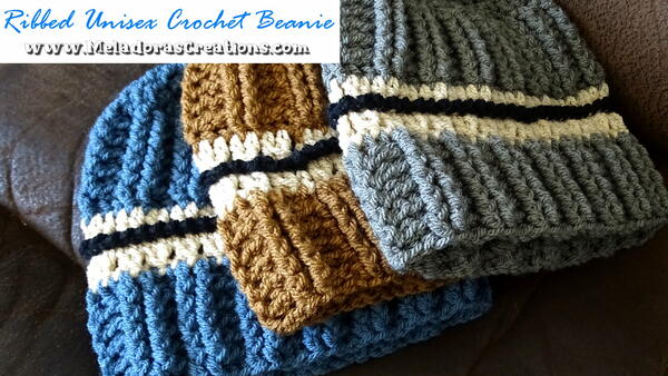 Ribbed Unisex Crochet Beanie Ribbed Unisex Crochet Beanie