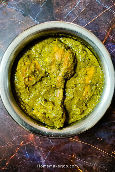 Indian Green Chicken Curry Indian Green Chicken Curry