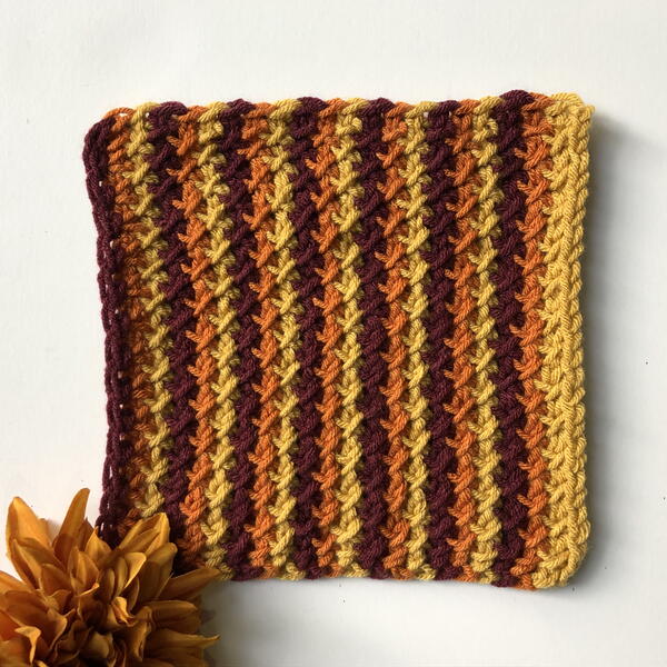 Mulled Wine Tunisian Blanket Square Mulled Wine Tunisian Blanket Square