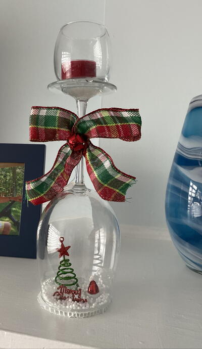 Wine Glass Candle Craft Wine Glass Candle Craft