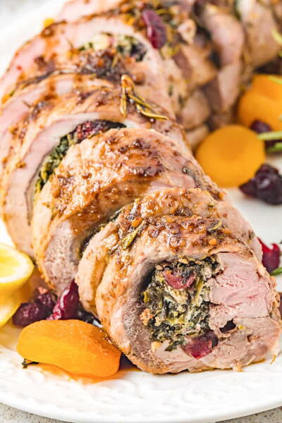 Stuffed Pork Tenderloin with Balsamic Glaze Stuffed Pork Tenderloin (with Balsamic Glaze)