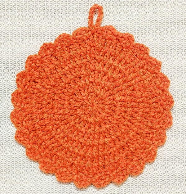 How To Crochet Pumpkin Potholder How To Crochet Pumpkin Potholder