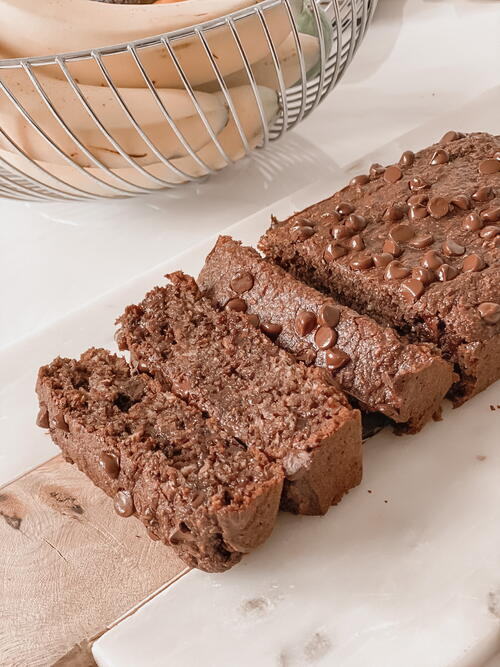 Double Chocolate Chip Banana Bread Double Chocolate Chip Banana Bread