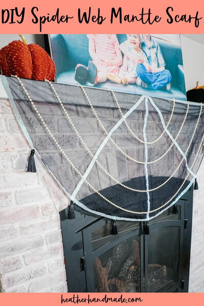 Diy Spider Web Mantle Scarf Diy Spider Web Mantle Scarf