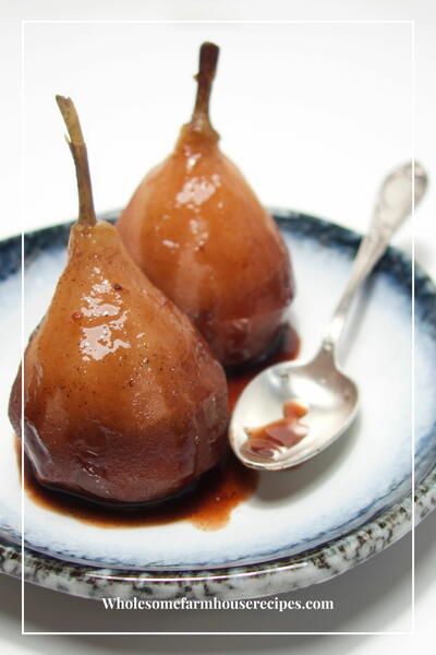 Slow Cooker Poached Pears Recipe Slow Cooker Poached Pears Recipe