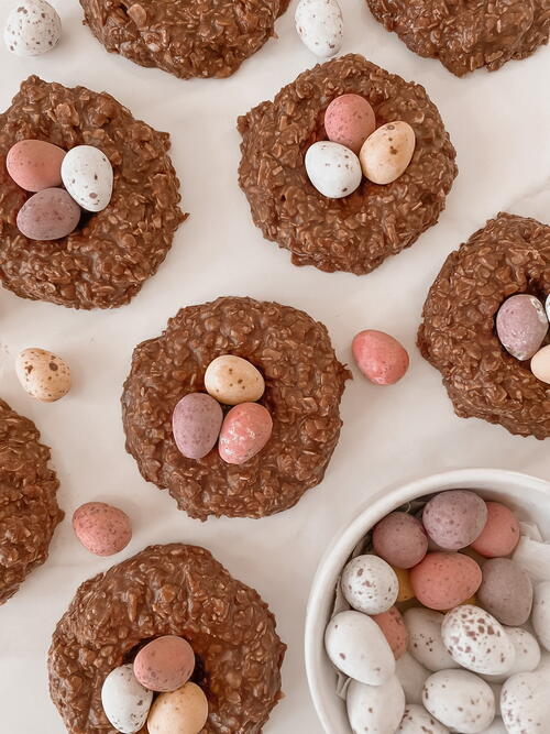 No Bake Easter Chocolate Nests No Bake Easter Chocolate Nests
