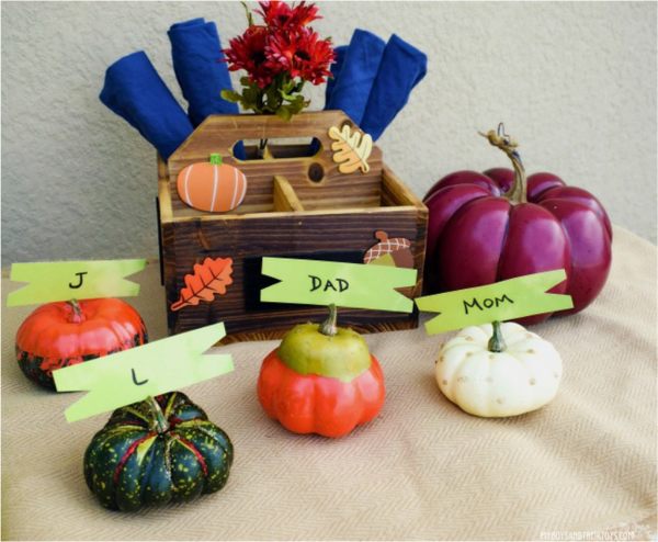 Pumpkin Place Card Holders Pumpkin Place Card Holders