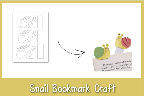 Easy Diy Snail Bookmark Craft Easy Diy Snail Bookmark Craft