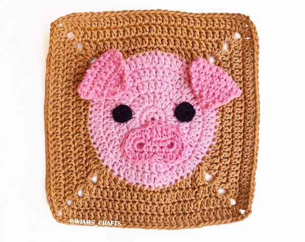 Piggy Granny Square Piggy Granny Square