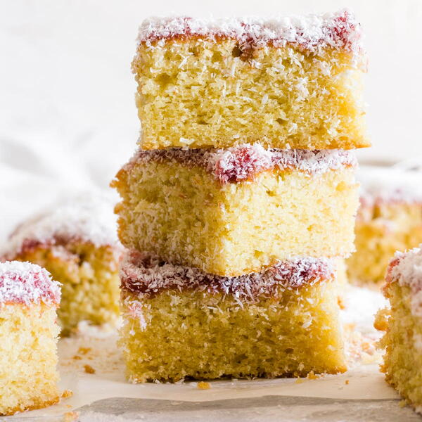 Coconut And Jam Cake