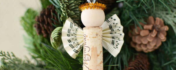 Wine Cork Angel Christmas Ornaments Wine Cork Angel Christmas Ornaments