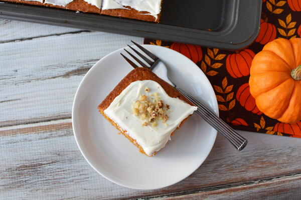 One Bowl Pumpkin Sheet Cake One Bowl Pumpkin Sheet Cake