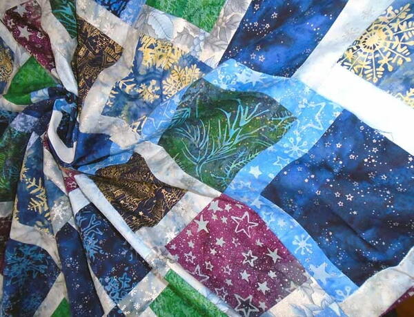 How to Make a Charmed Holiday Batik Quilt How to Make a Charmed Holiday Batik Quilt