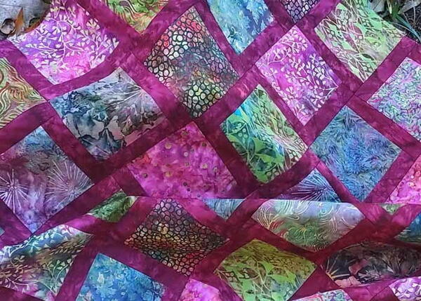 Easy Christmas Charm Square Batik Quilt Tutorial Easy Christmas Charm Square Batik Quilt Tutorial