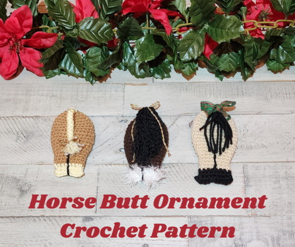 Horse Butt Ornament Horse Butt Ornament