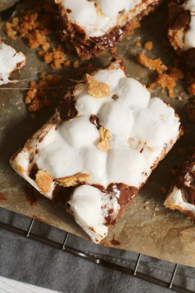 Baked Smores Bars Baked Smores Bars