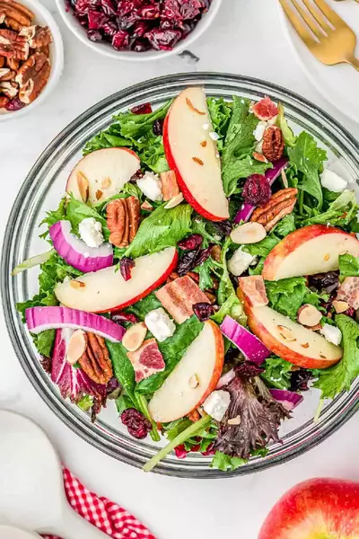 Favorite Fall Apple Cranberry Salad Favorite Fall Apple Cranberry Salad