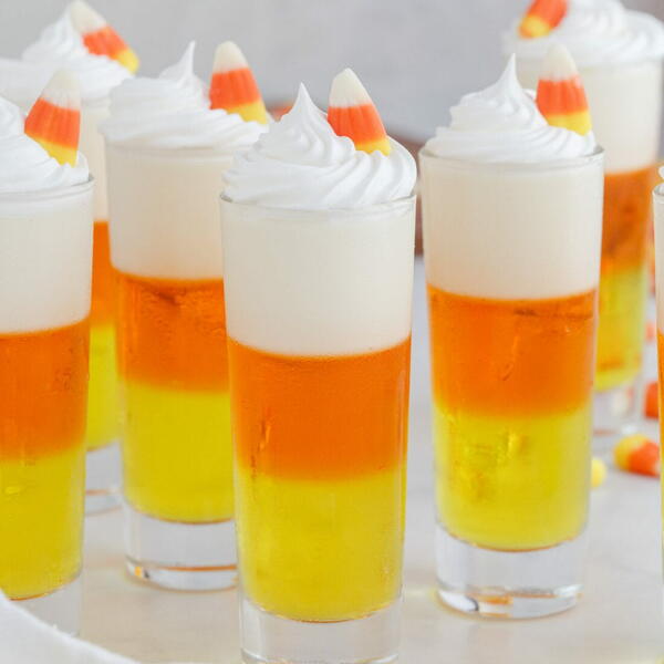 Candy Corn Jello Shots Candy Corn Jello Shots