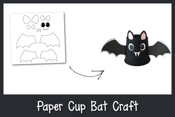 Paper Cup Bat Craft Paper Cup Bat Craft