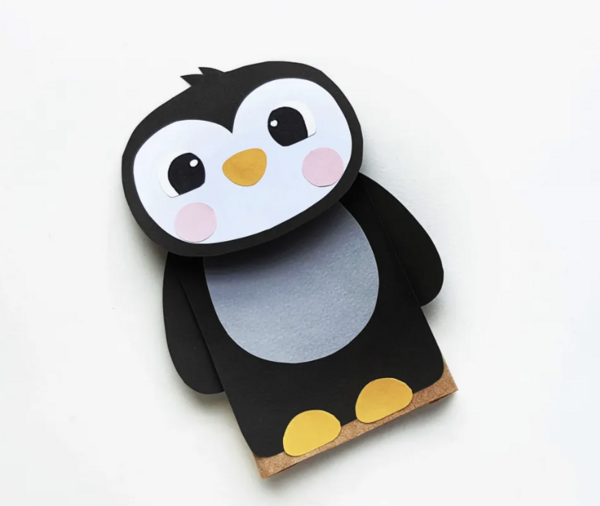 Paper Bag Penguin Puppet Paper Bag Penguin Puppet