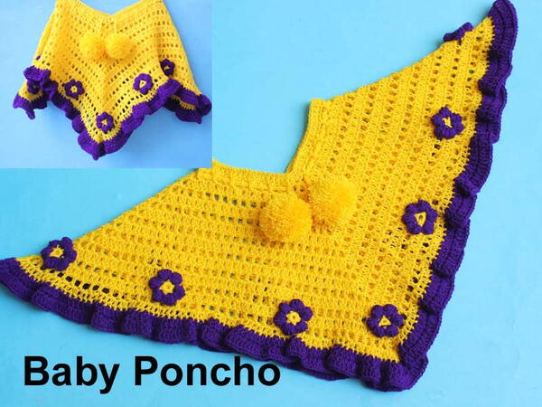 Baby Crochet Poncho Pattern Super Easy Baby Crochet Poncho Pattern Super Easy