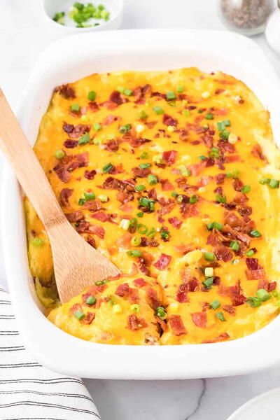 Loaded Mashed Potato Casserole Loaded Mashed Potato Casserole