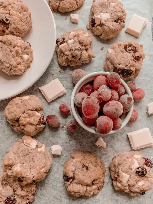 Cranberry White Chocolate Cookies Cranberry White Chocolate Cookies