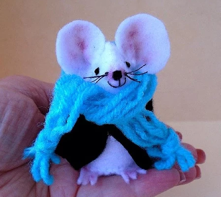 Little Felt Mouse Ornament Little Felt Mouse Ornament