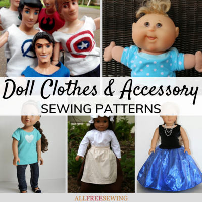 46+ Free Doll Clothes Patterns & Accessories