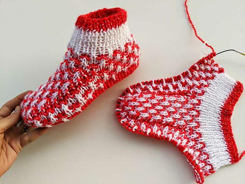 Knit Christmas Socks Knit Christmas Socks