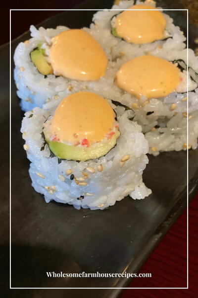 Imitation Crab Sushi Roll Recipe California Roll Imitation Crab Sushi Roll Recipe: California Roll
