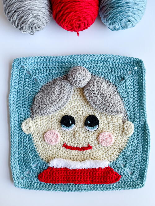Mrs Claus Granny Square Mrs. Claus Granny Square