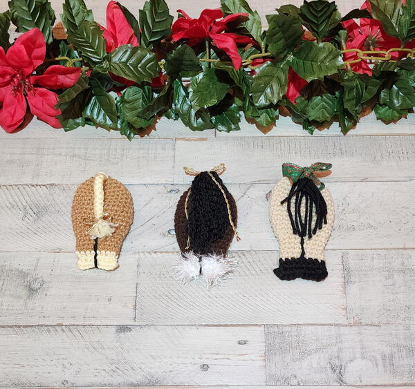 Horse Butt Ornament Horse Butt Ornament