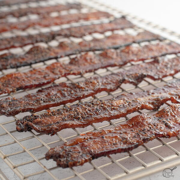 Peppered Bacon (3 Ingredient Candied Bacon)