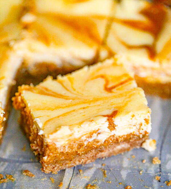 Pumpkin Cheesecake Bars Pumpkin Cheesecake Bars