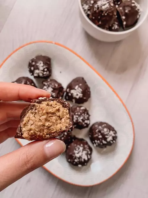 Dark Chocolate Peanut Butter Truffles Dark Chocolate Peanut Butter Truffles