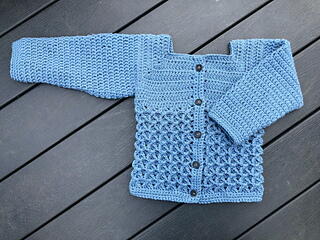Crochet Textured Baby Cardigan Crochet Textured Baby Cardigan