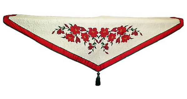 Christmas Lily Mantel Scarf Christmas Lily Mantel Scarf