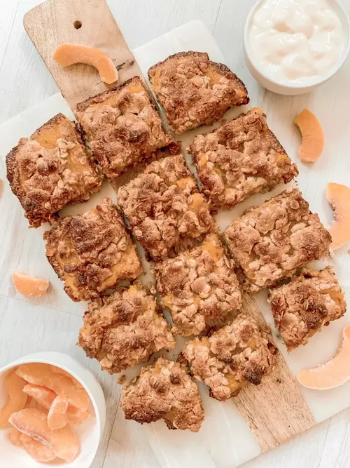 Peach Crumble Bars Peach Crumble Bars