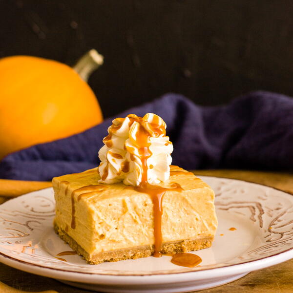 No Bake Pumpkin Cheesecake Bars No Bake Pumpkin Cheesecake Bars